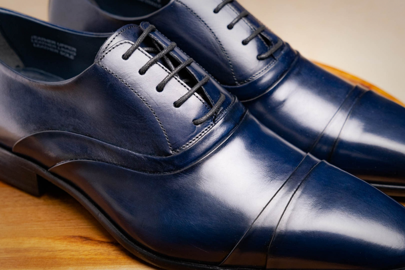 Calzoleria Toscana Z211 Cap Toe Oxfords Navy