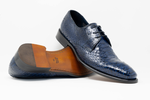 Calzoleria Toscana Z624 Python Shoes Navy