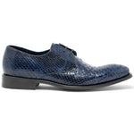 Calzoleria Toscana Z624 Python Shoes Navy