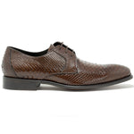 Calzoleria Toscana Z624 Python Shoes Brown