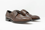 Calzoleria Toscana Z624 Python Shoes Brown