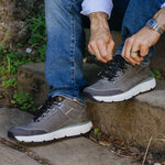 Samuel Hubbard Camino Hiker Nubuck Boots Charcoal
