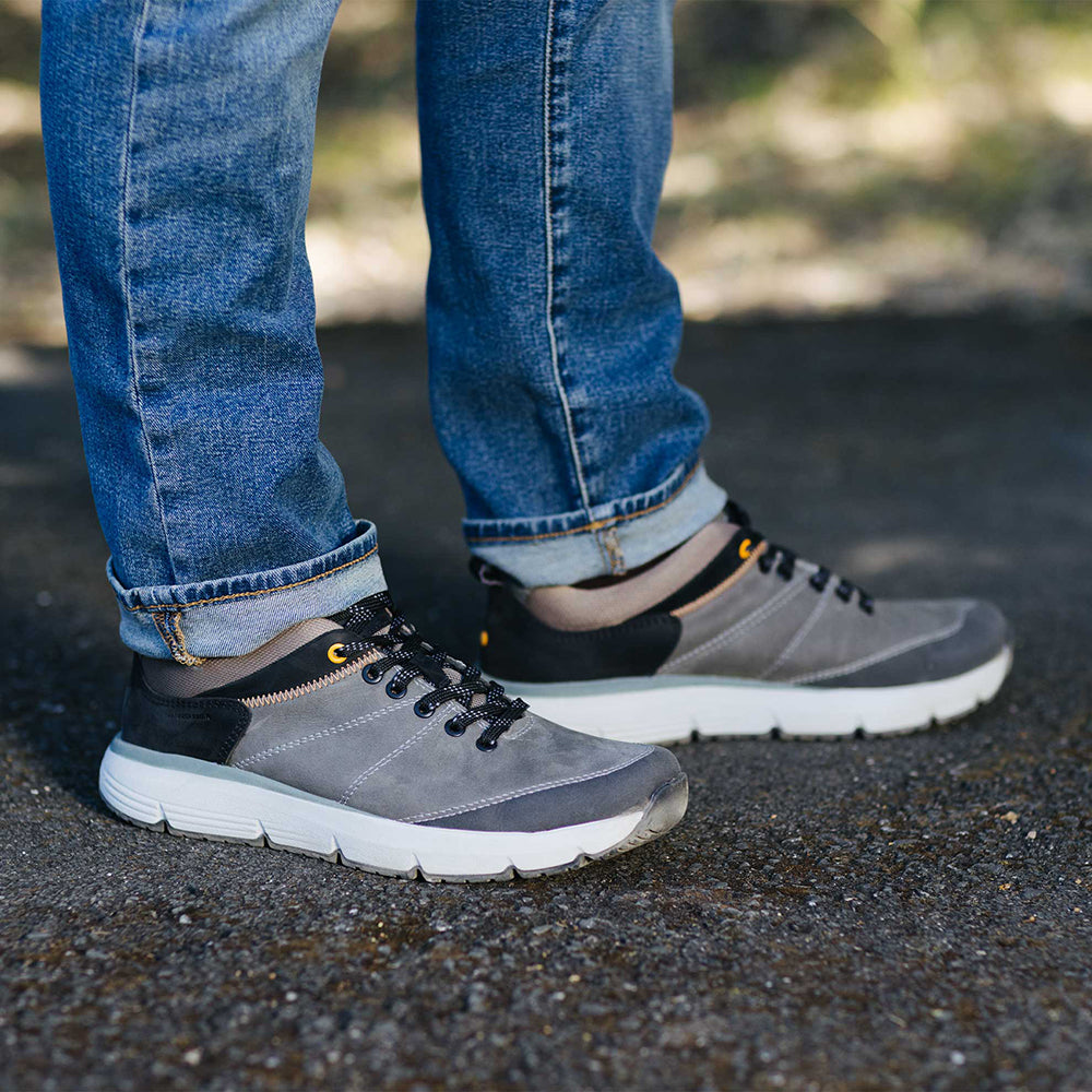 Samuel Hubbard Camino Walker Nubuck Sneakers Charcoal