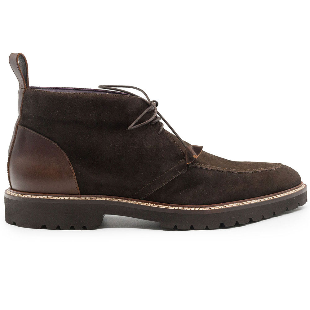 Zelli Campo High Italian Sueded Goatskin Chukka Boot Nicotine