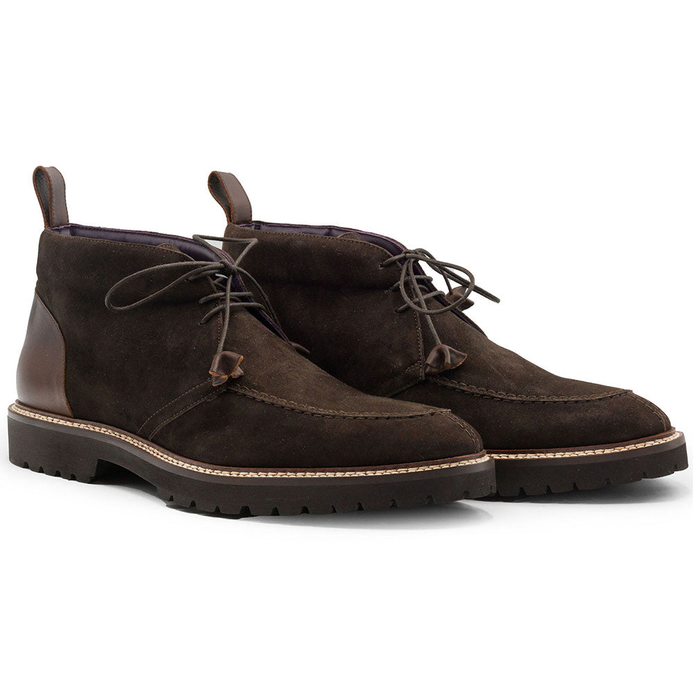 Zelli Campo High Italian Sueded Goatskin Chukka Boot Nicotine (46-605-NIC)