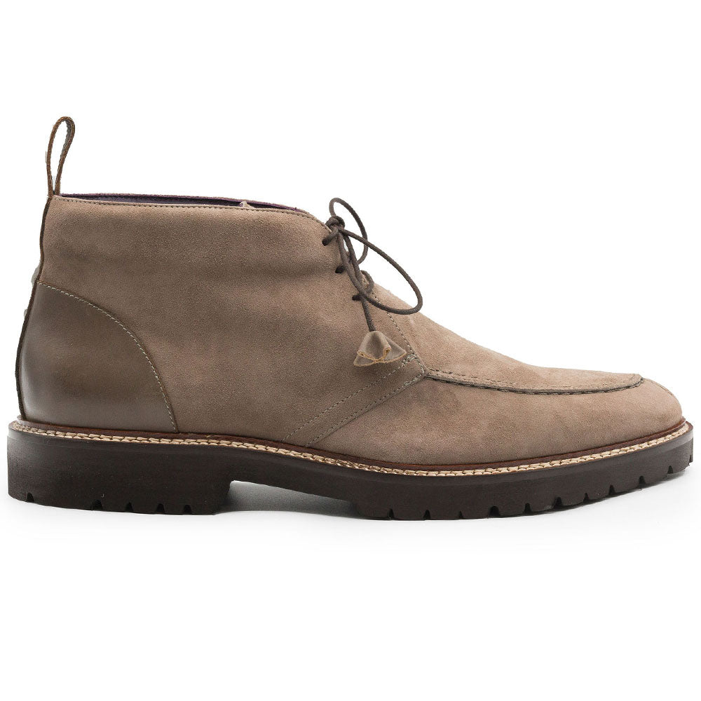 Zelli Campo High Italian Sueded Goatskin Chukka Boot Taupe