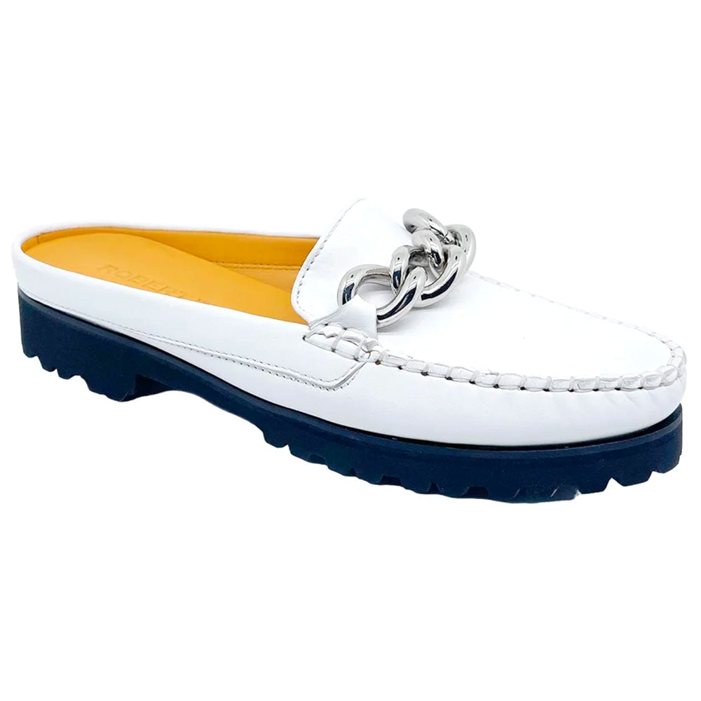 Robert Zur Women's Canale True Glove Bit Mule White