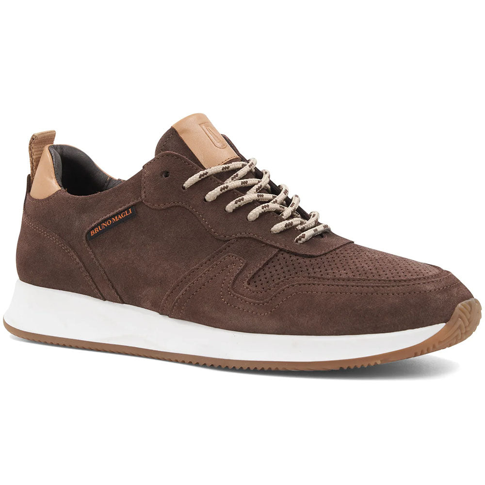 Bruno Magli "M" Collection Capri Suede Sneaker Brown