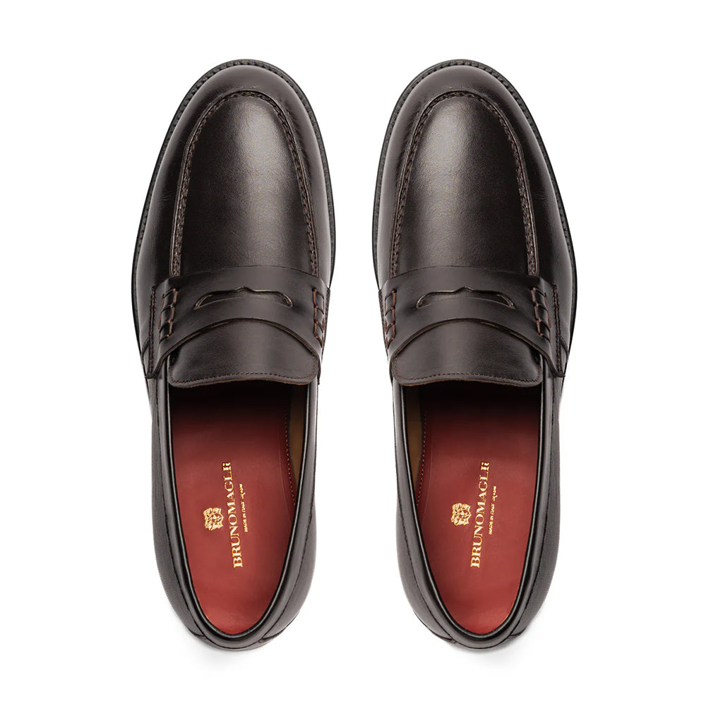 Bruno Magli Carter Casual Leather Loafer Dark Brown