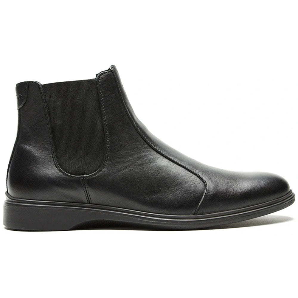 Paolo Shoes The Chelsea Leather Slip-On Boot Obsidian