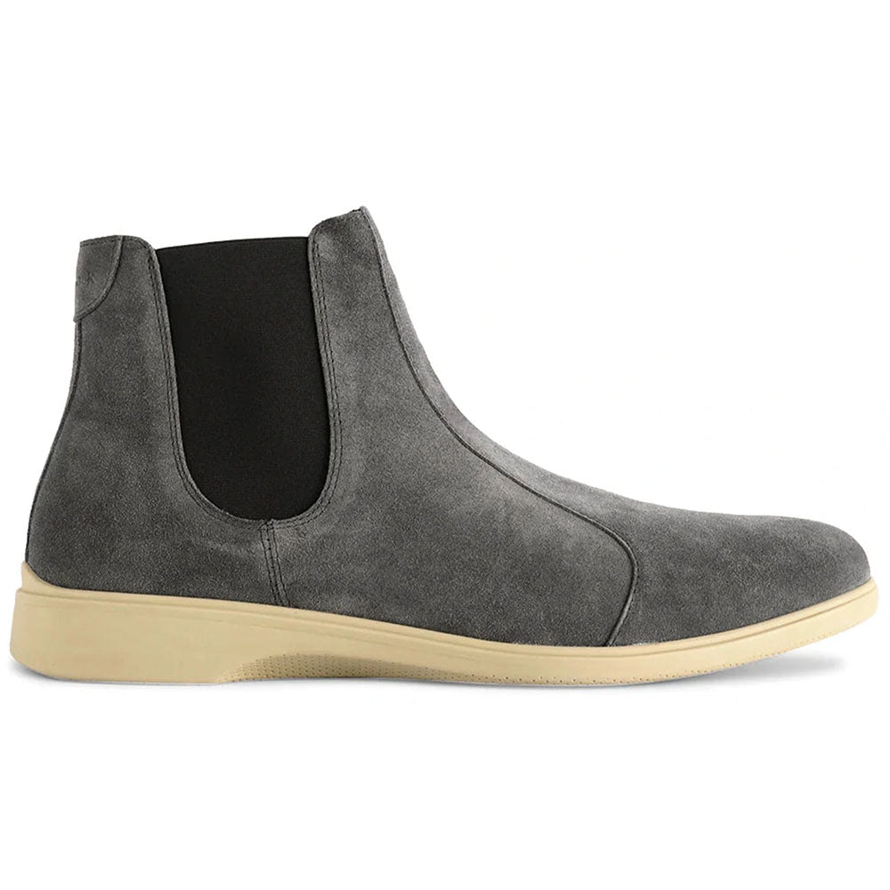 Paolo Shoes The Chelsea Suede Slip-On Boot Carbon