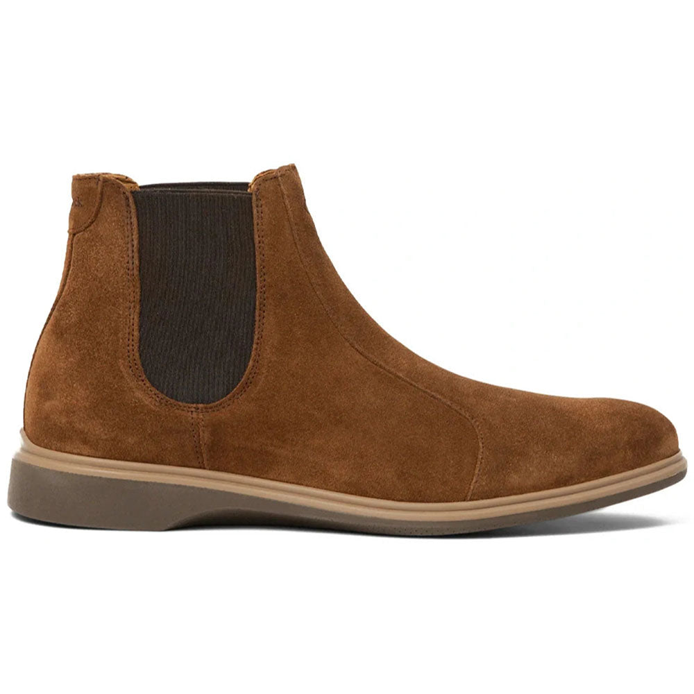 Paolo Shoes The Chelsea Suede Slip-On Boot Grizzly