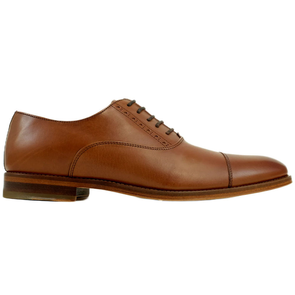 Alan Payne Clark Calfskin Cap Toe Oxford Brandy