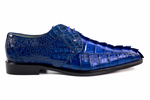 Belvedere Colombo Hornback Crocodile Shoes Ocean Blue