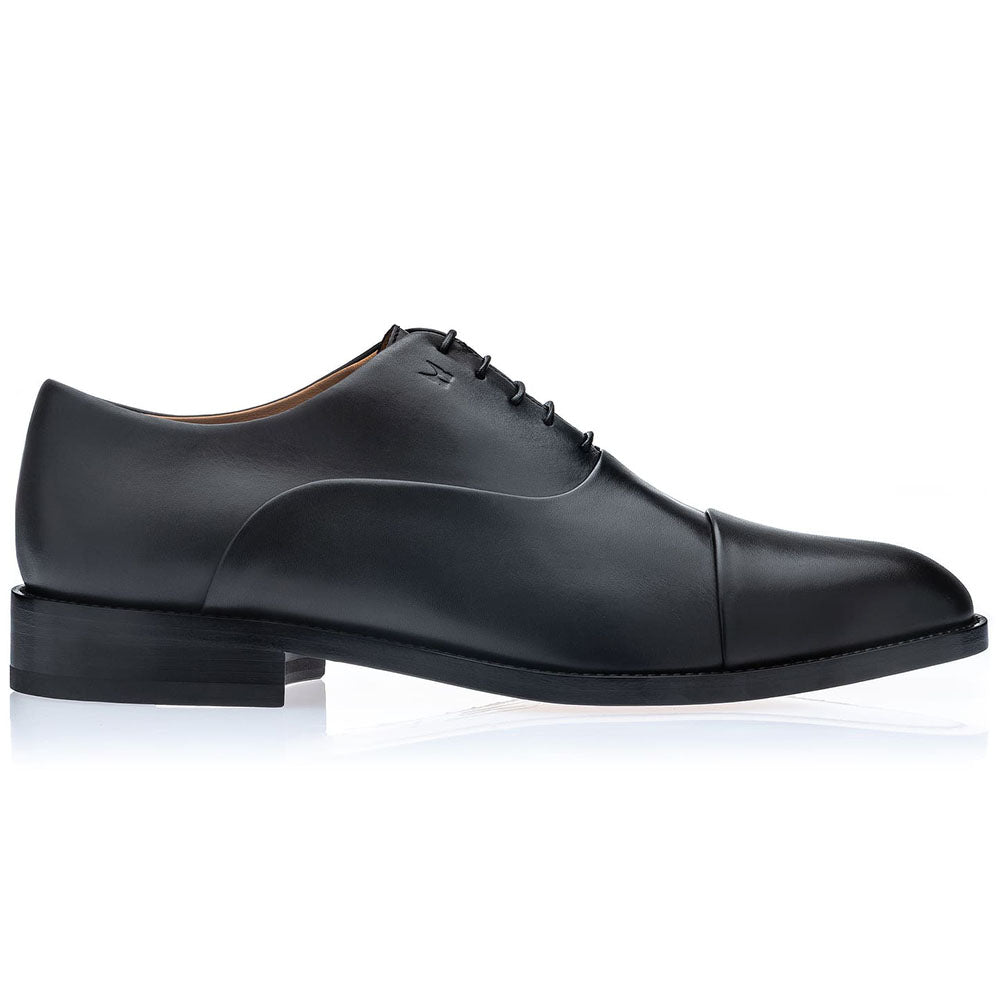 Moreschi Corso Como Calfskin Cap Toe Oxford Black