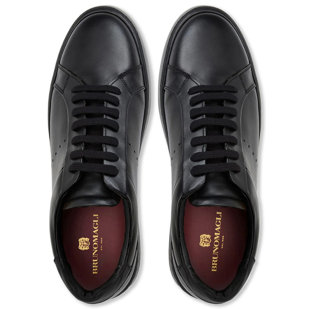 Bruno Magli Damiano Italian Leather Sneaker Black