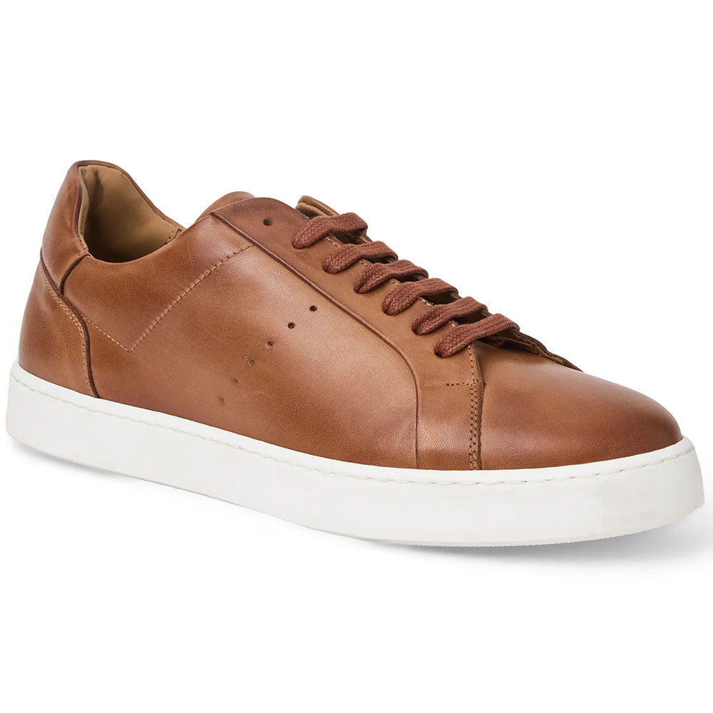 Bruno Magli Damiano Italian Leather Sneaker Cognac