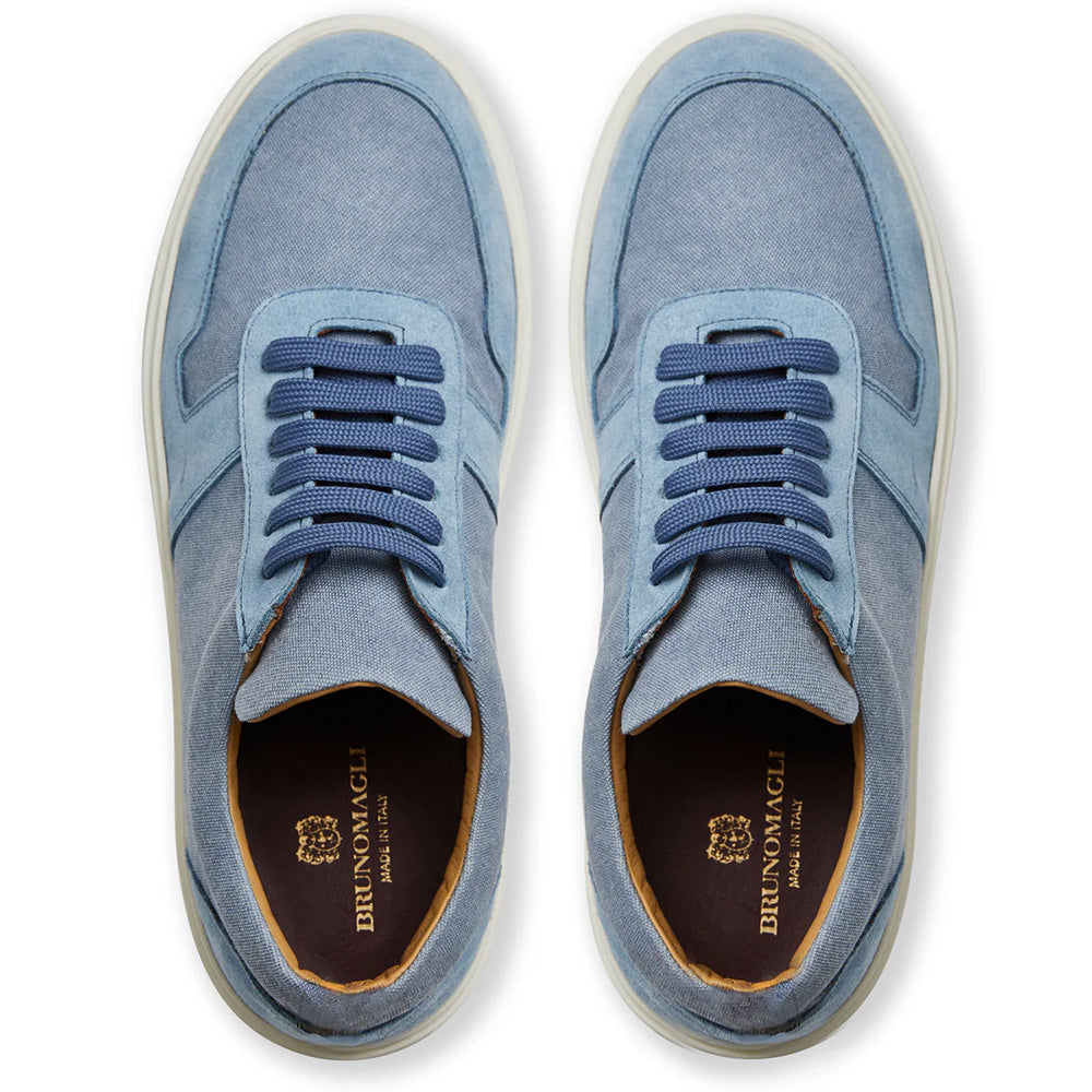Bruno Magli Darias Canvas Sneaker Light Blue