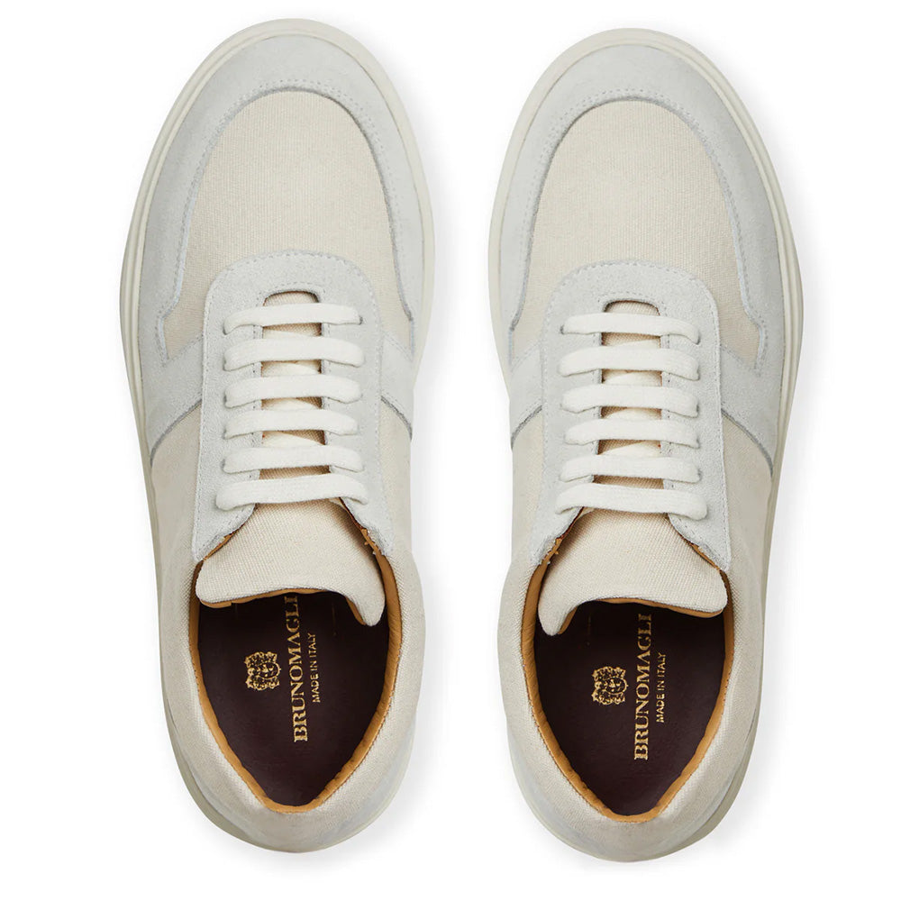 Bruno Magli Darias Canvas Sneaker Off White