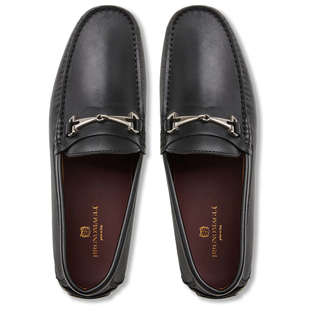 Bruno Magli Darius Leather Driving Moccasin Black