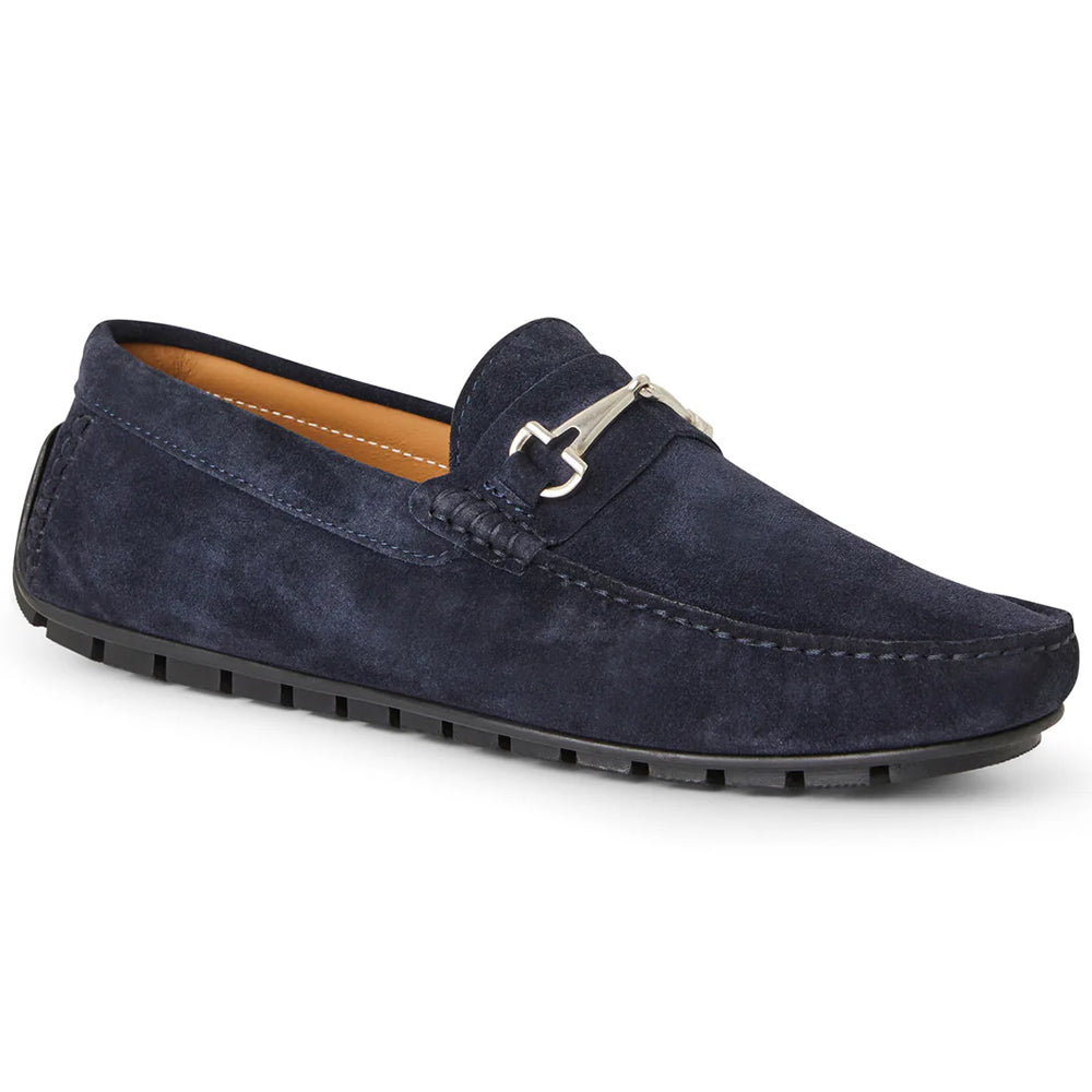 Bruno Magli Darius Suede Driving Moccasin Navy