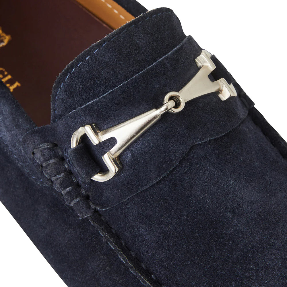 Bruno Magli Darius Suede Driving Moccasin Navy