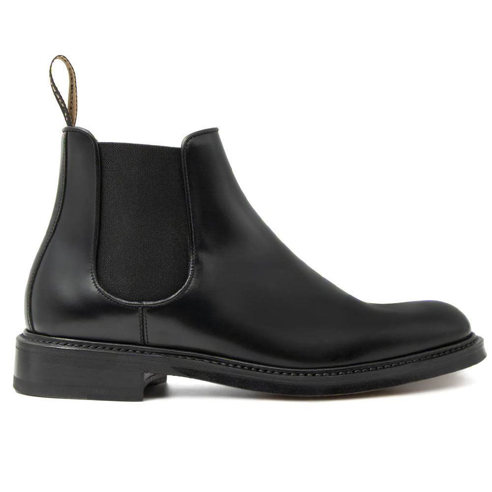 Il Gergo Darryl Shiny Leather Chelsea Boot Black