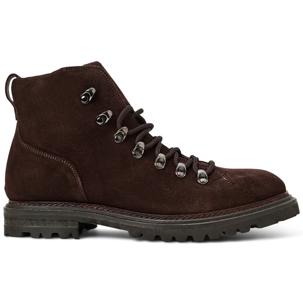 Aquatalia Denali Suede Hiker Boot Dark Brown