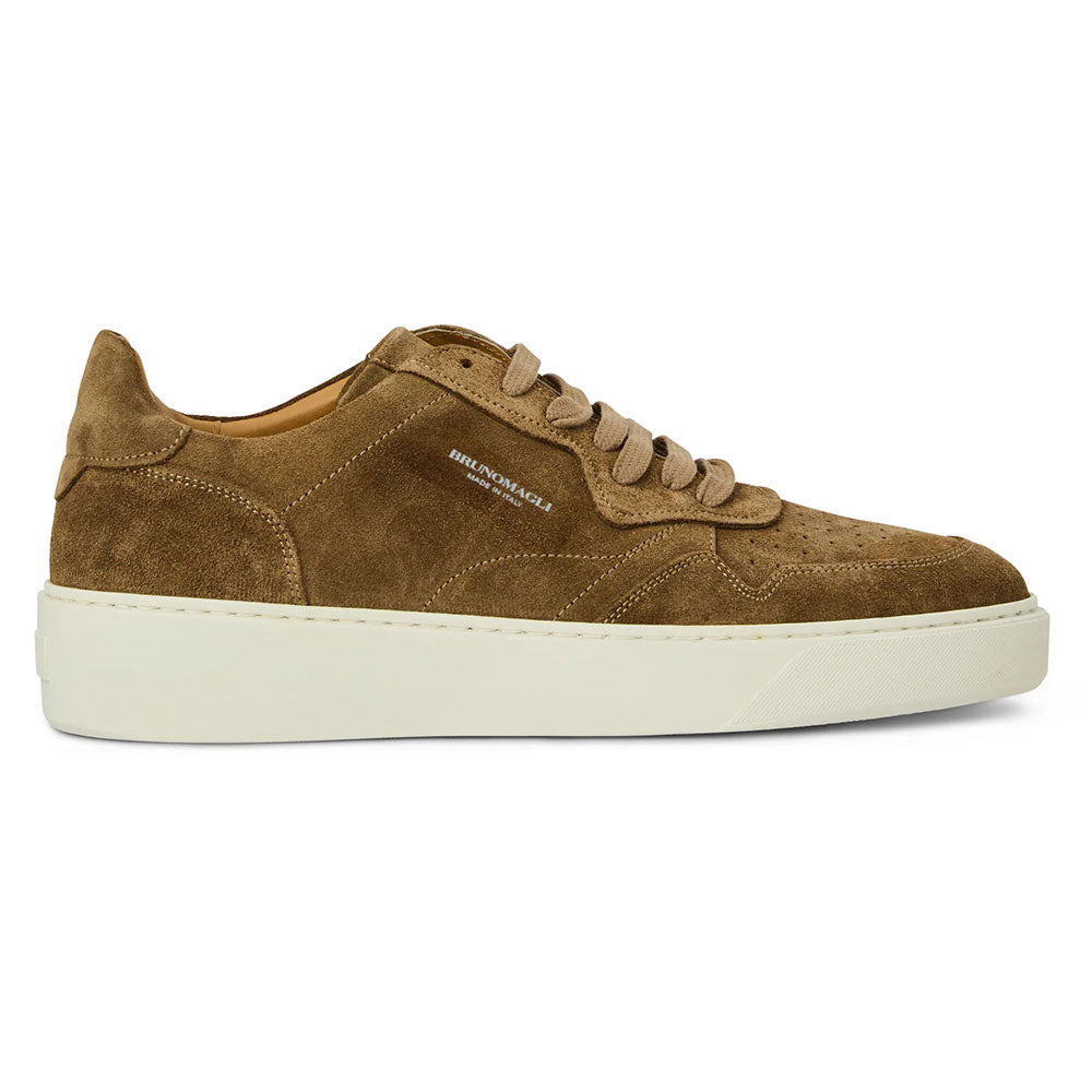 Bruno Magli Dezi Suede Cup Sole Sneaker Taupe