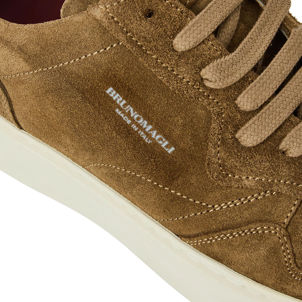 Bruno Magli Dezi Suede Cup Sole Sneaker Taupe