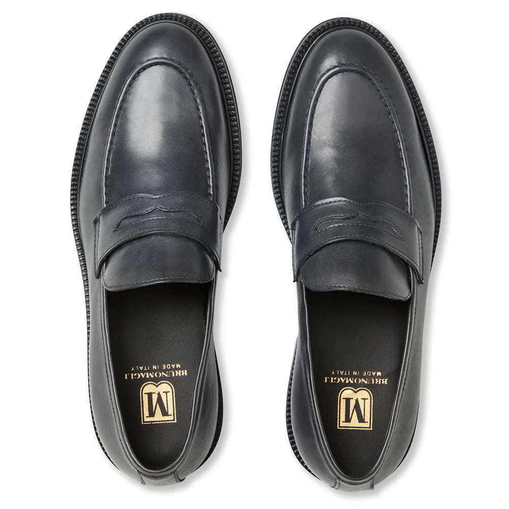 Bruno Magli Dorzano Leather Loafer Grey