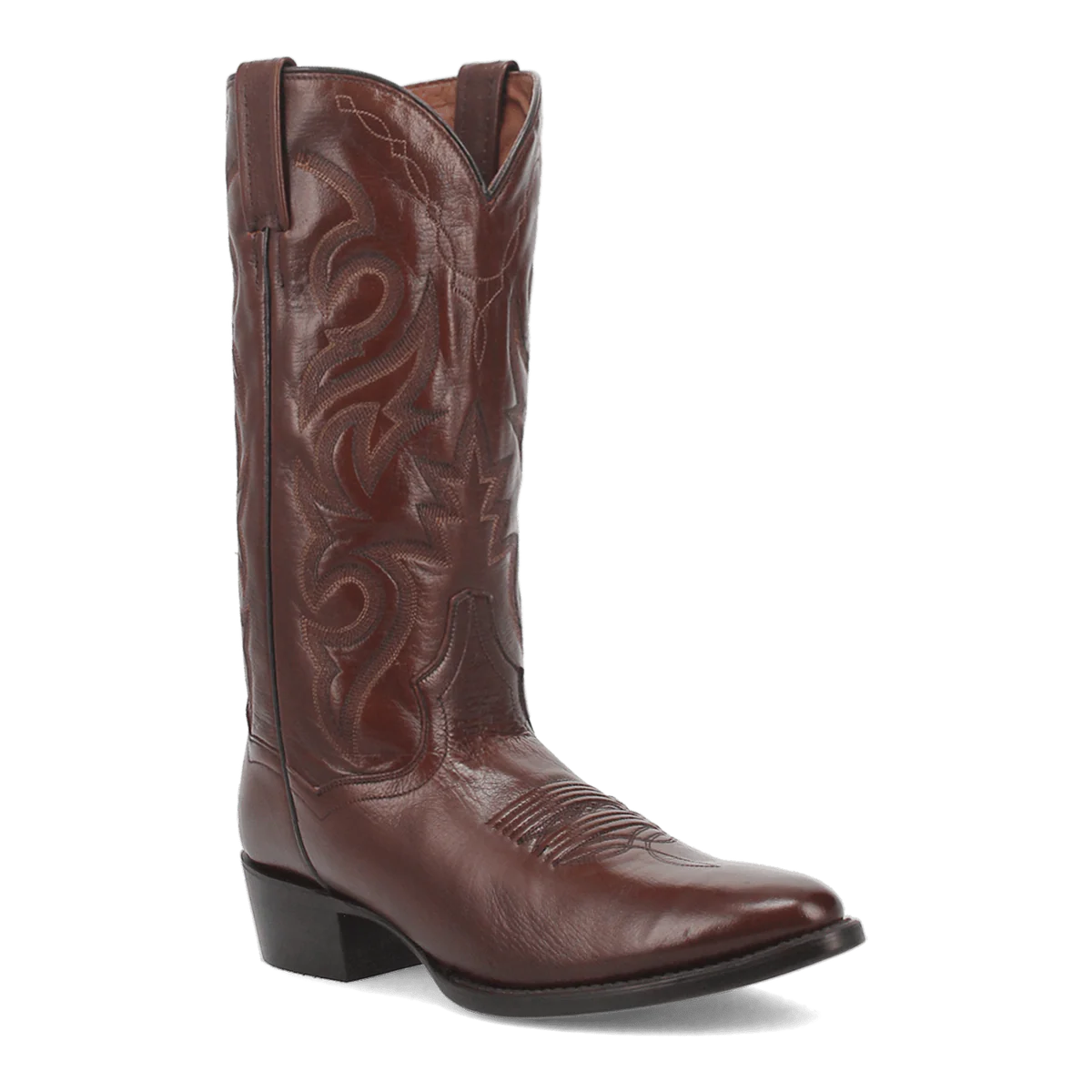 Dan Post Milwaukee Leather Round Toe Cowboy Boot Antique Tan (DP2111R)