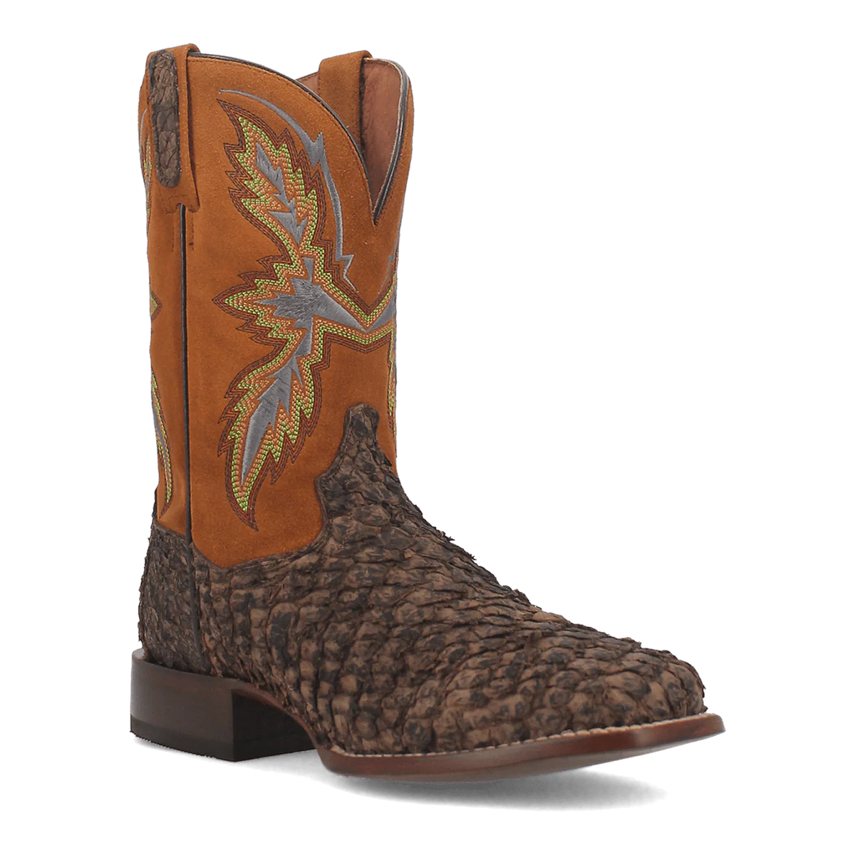 Dan Post Dorsal Sea Bass Square Toe Cowboy Boot Tobacco (DP4102)