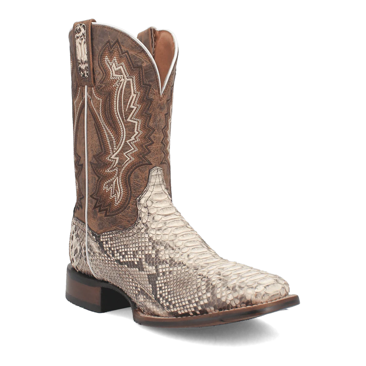 Dan Post Brutus Python Square Toe Cowboy Boot Natural (DP4917)