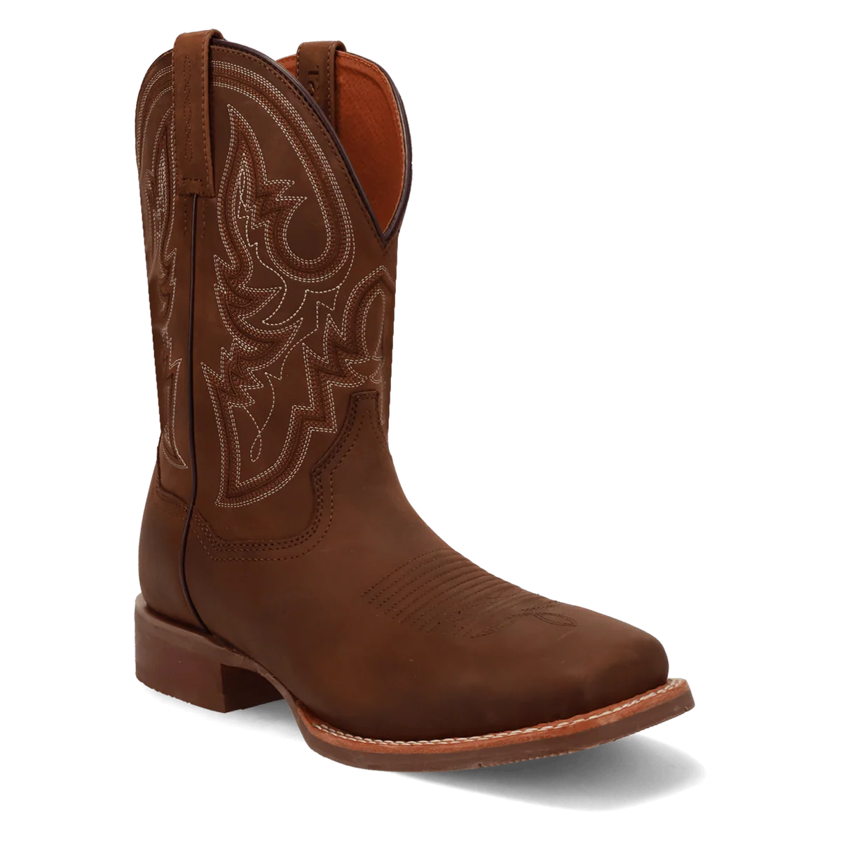 Dan Post Brigston Leather Square Toe Cowboy Boot Brown (DP5172)