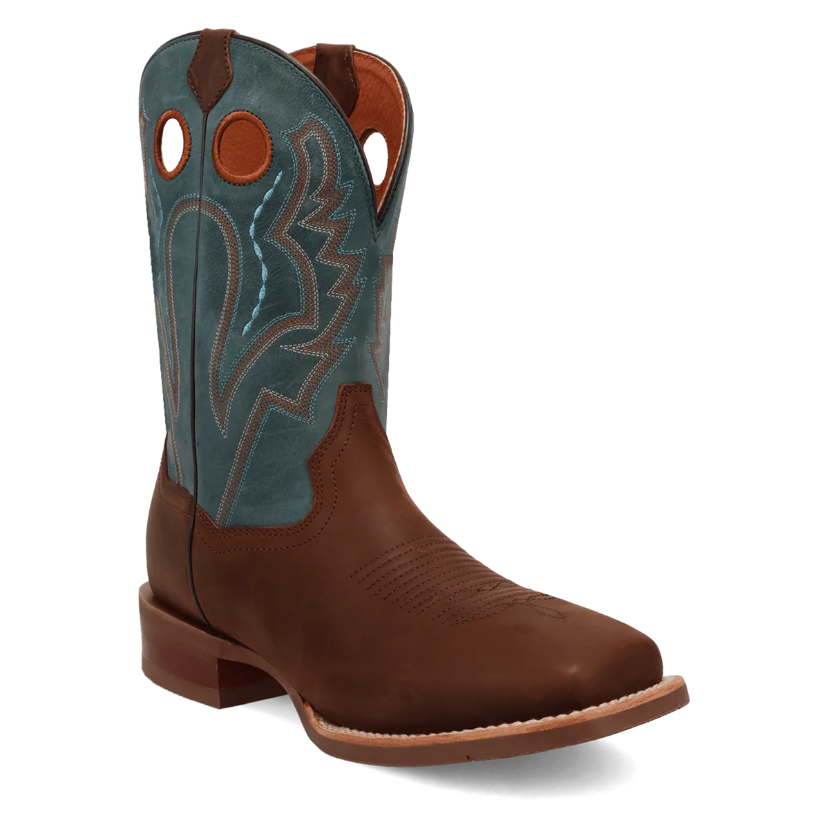 Dan Post Leighton Leather Square Toe Cowboy Boot Brown (DP5174)
