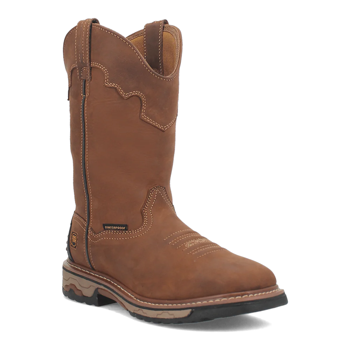 Dan Post Blayde Waterproof Leather Steel Toe Cowboy Boot Saddle Tan (DP69482)