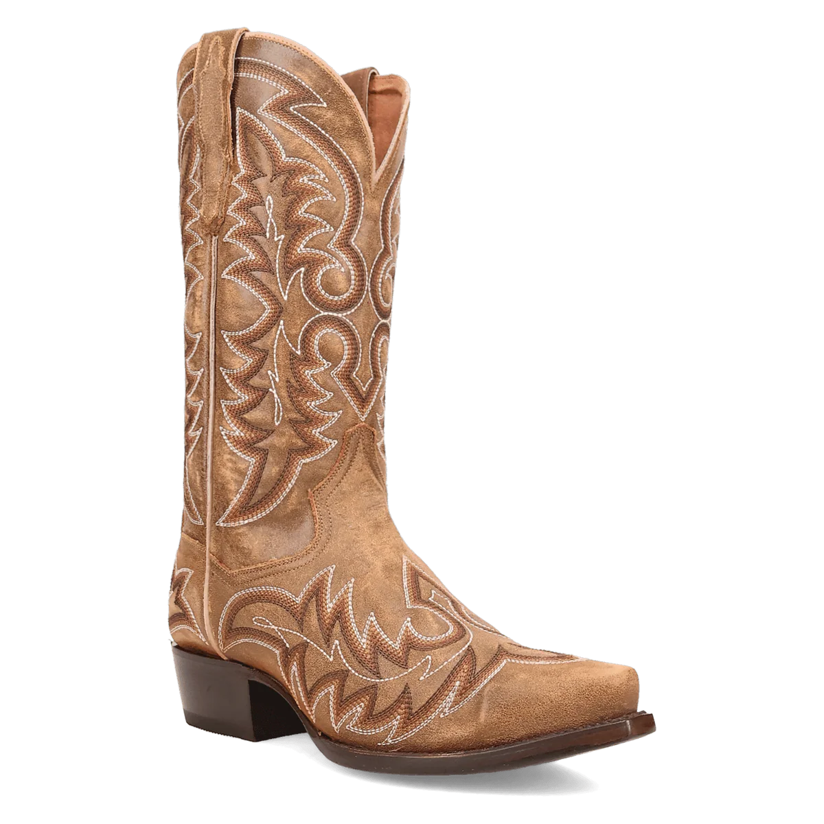 Dan Post Triton Leather Snip Toe Cowboy Boot Tan (DP7033)