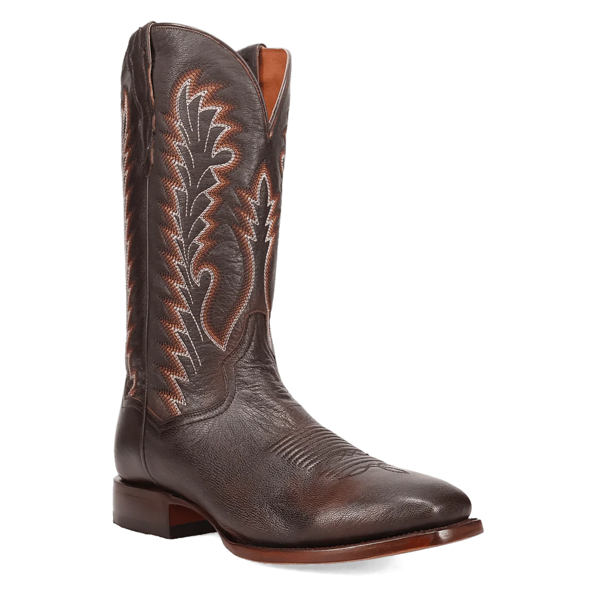 Dan Post Jerry Leather Square Toe Cowboy Boot Brown (DP7040)