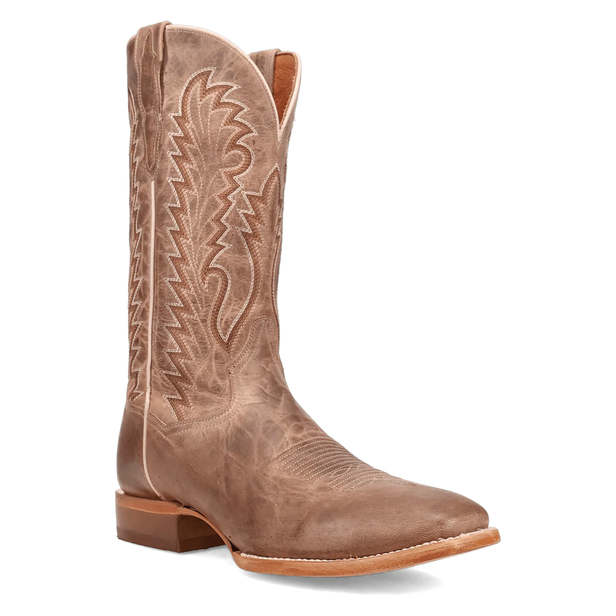 Dan Post Jerry Leather Square Toe Cowboy Boot Tan (DP7042)