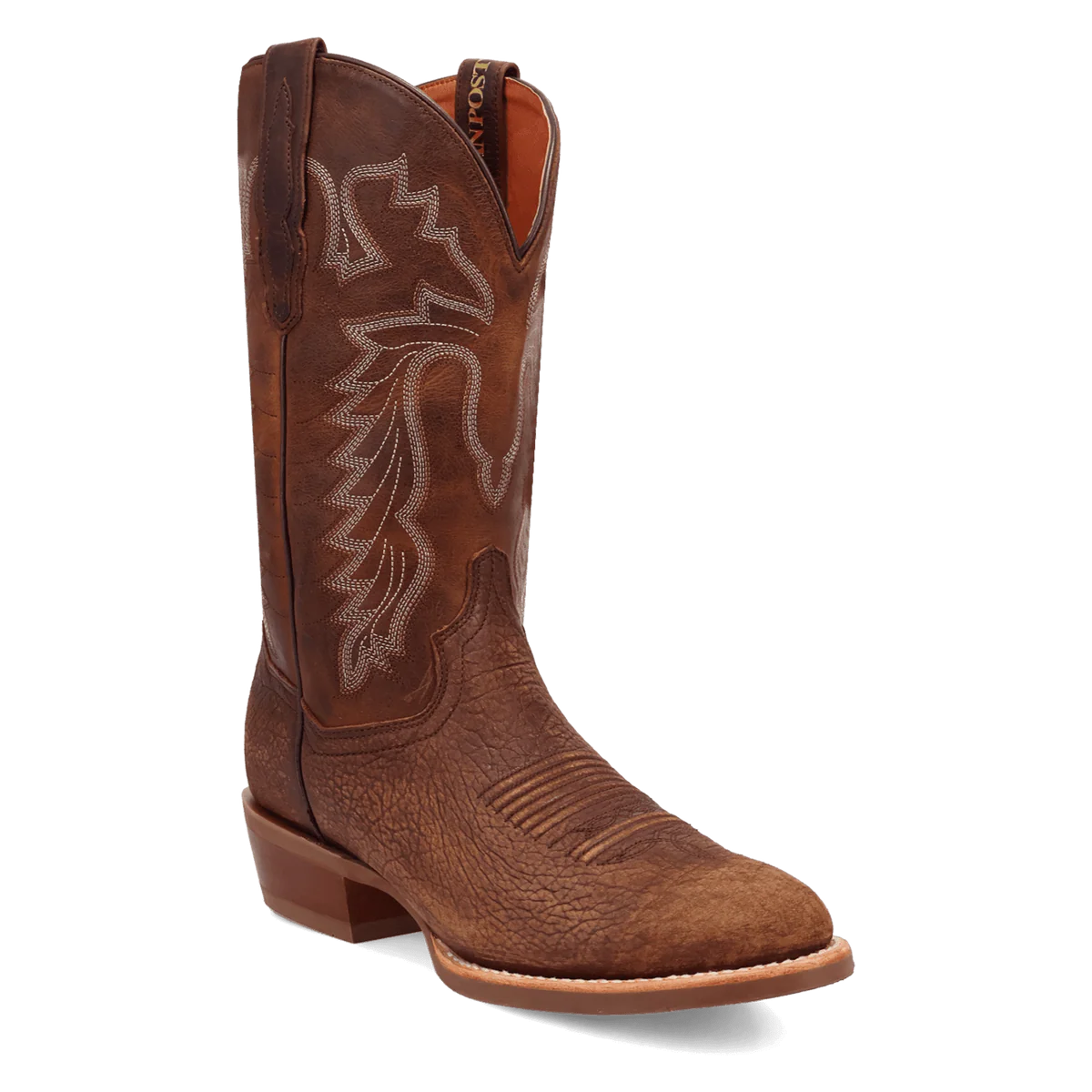 Dan Post Neeley Leather Round Toe Cowboy Boot Brown (DP7046)