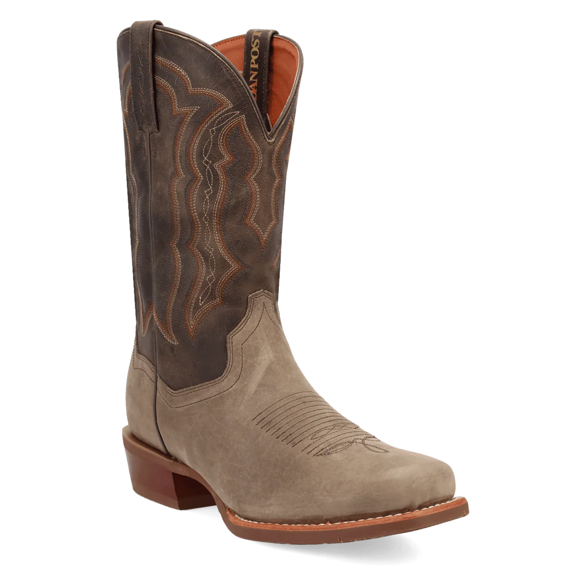 Dan Post Creed Leather Square Toe Cowboy Boot Grey (DP7047)