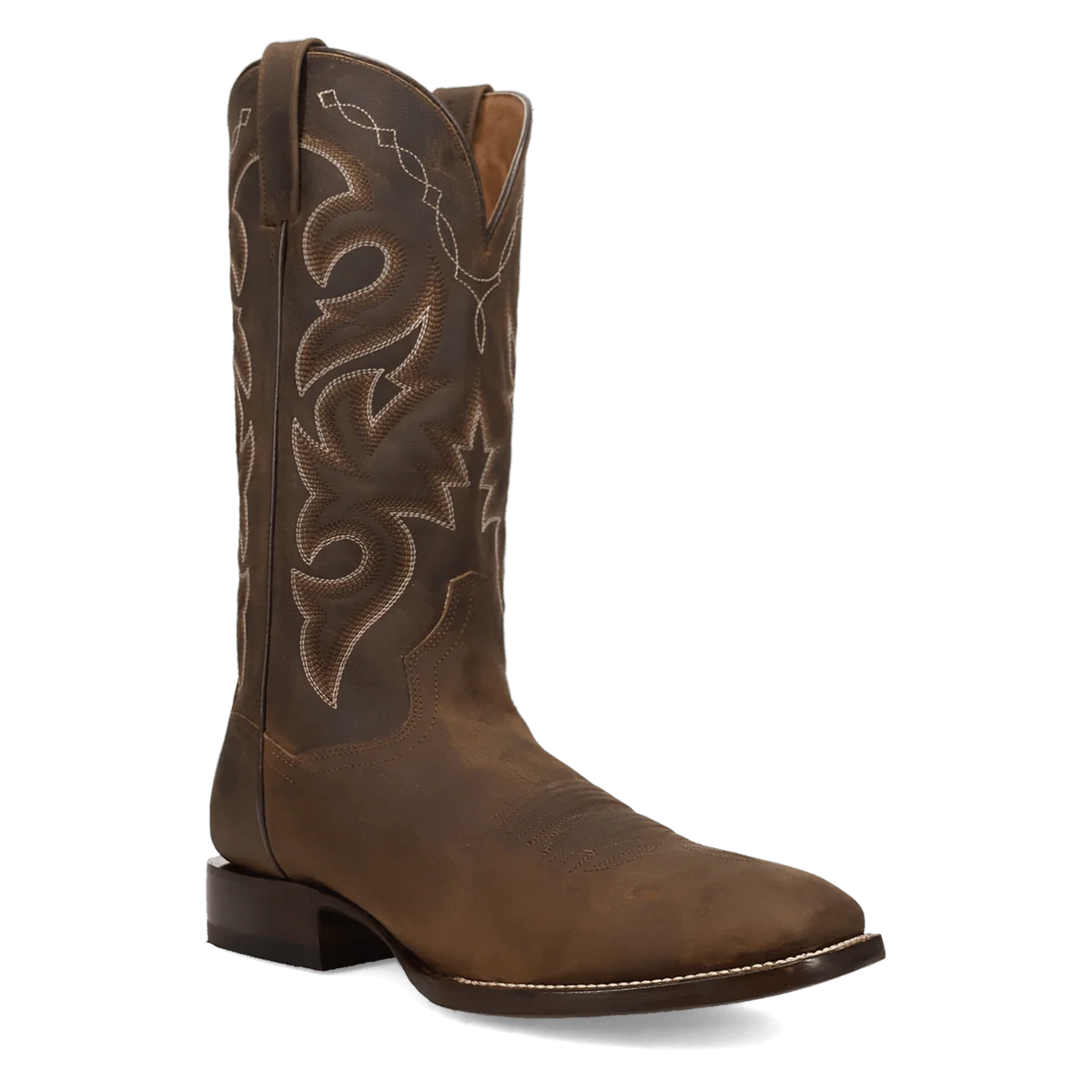 Dan Post Remington Leather Square Toe Cowboy Boot Brown (DP7085)