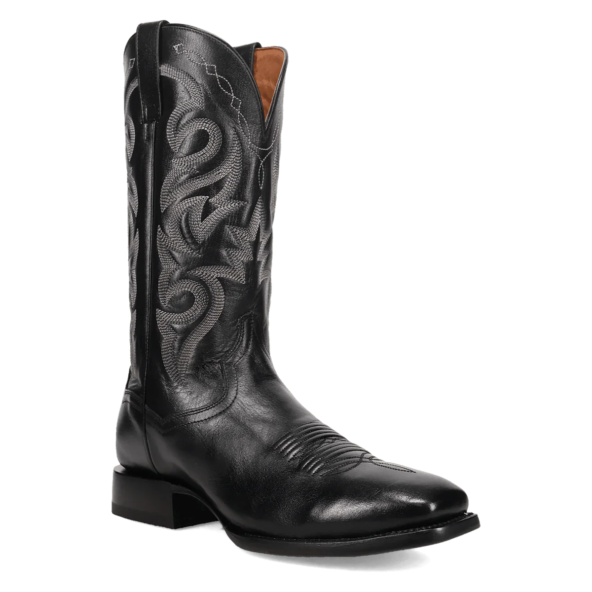 Dan Post Remington Leather Square Toe Cowboy Boot Black (DP7087)