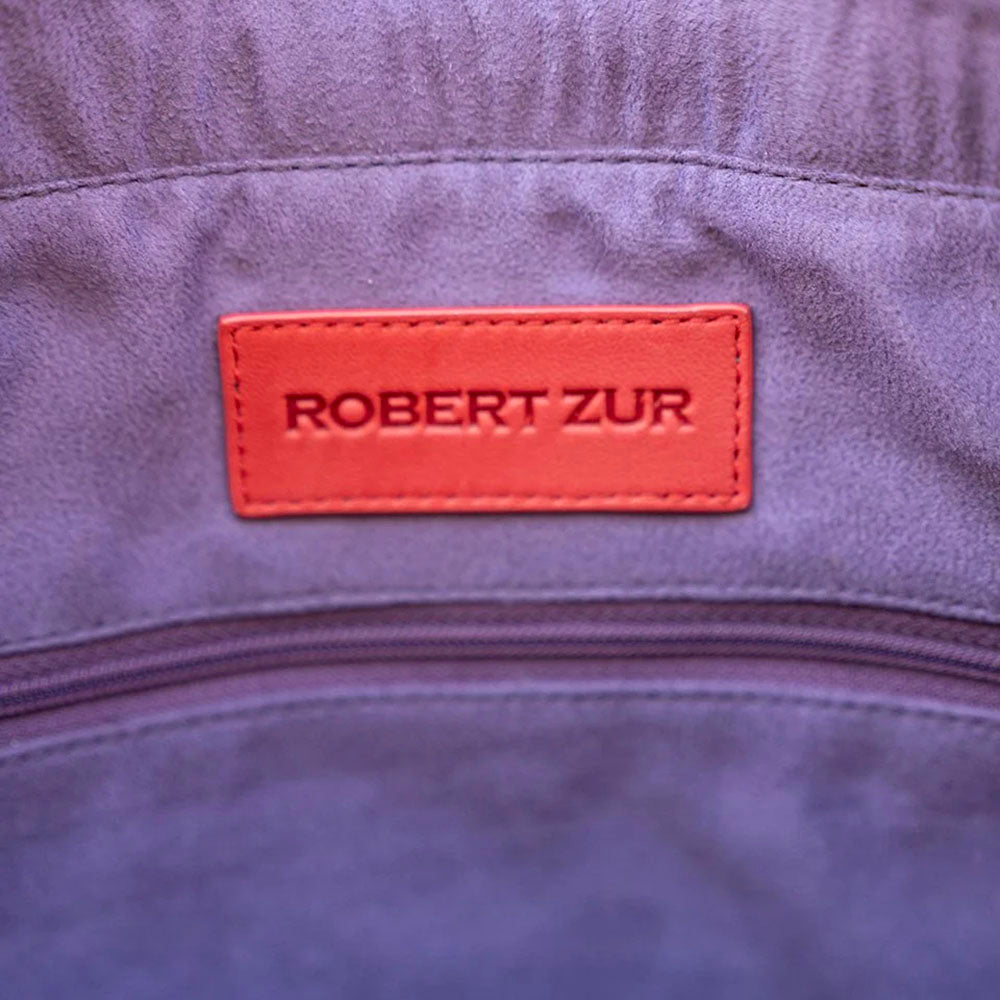 Robert Zur Women's Jo Unwoven True Glove Zipper Purse Luggage