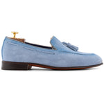 Harris Firenze 1913 Suede Tassel Moccasin Celeste