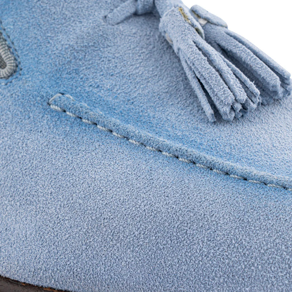 Harris Firenze 1913 Suede Tassel Moccasin Celeste