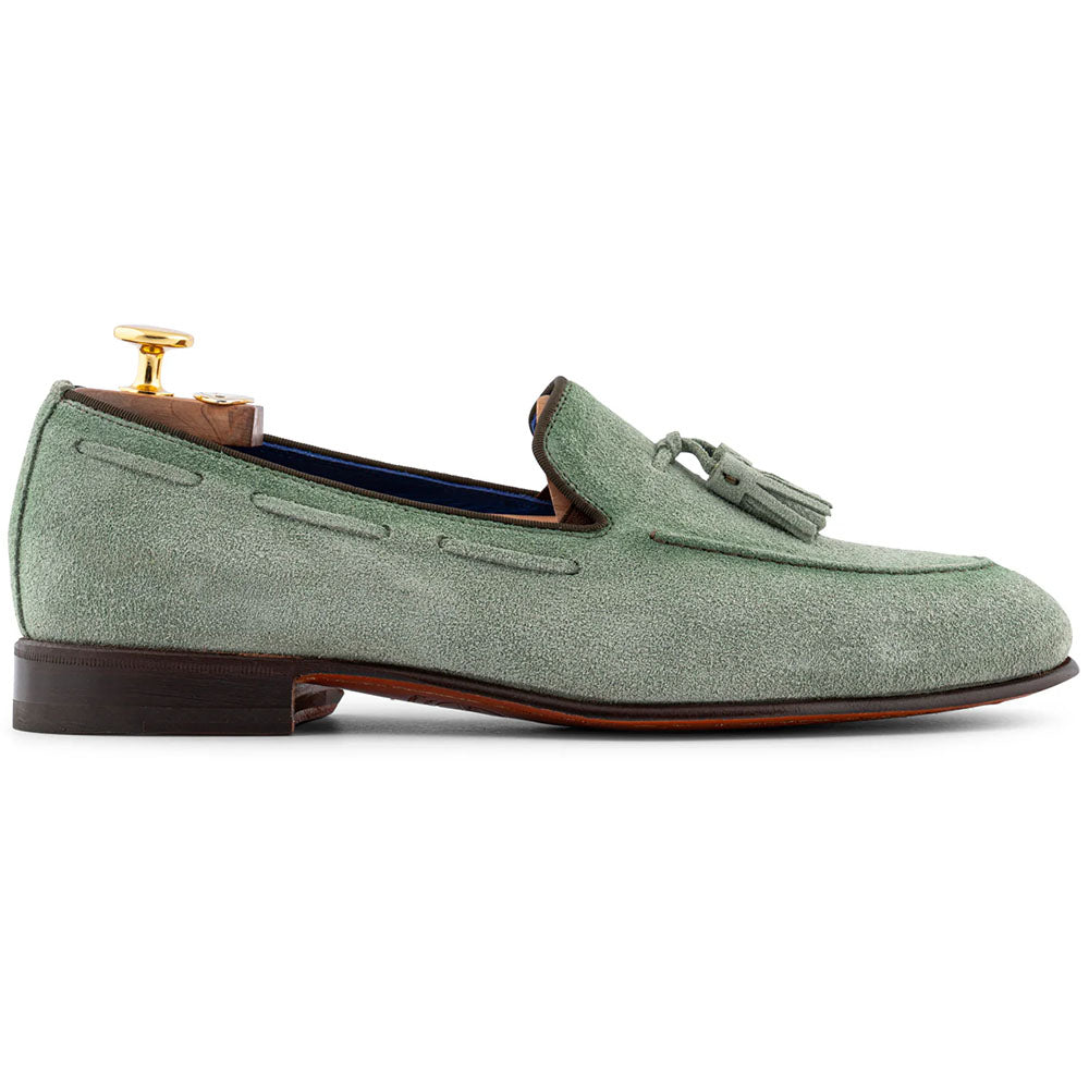 Harris Firenze 1913 Suede Tassel Moccasin Sage