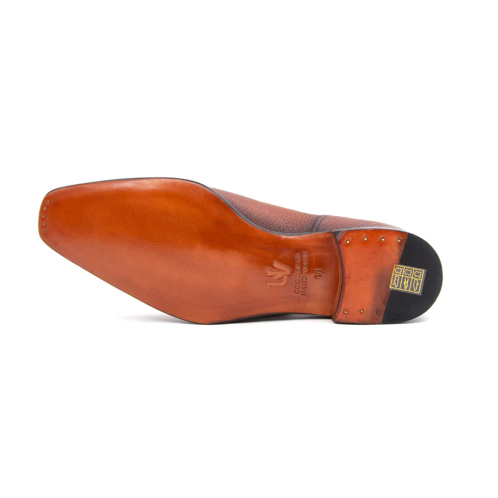 Ugo Vasare Norman Apron Toe Lace Up Tan