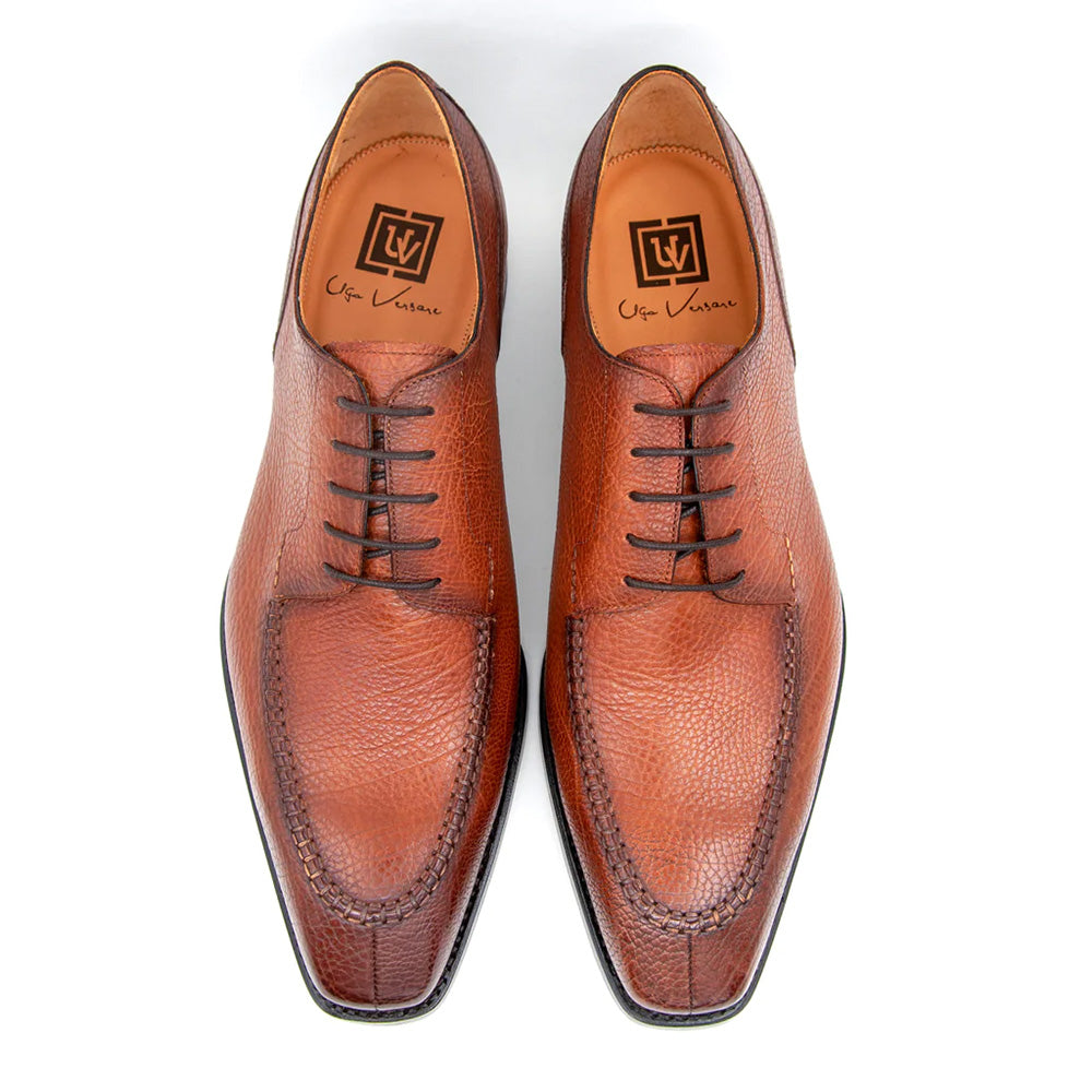 Ugo Vasare Norman Apron Toe Lace Up Tan
